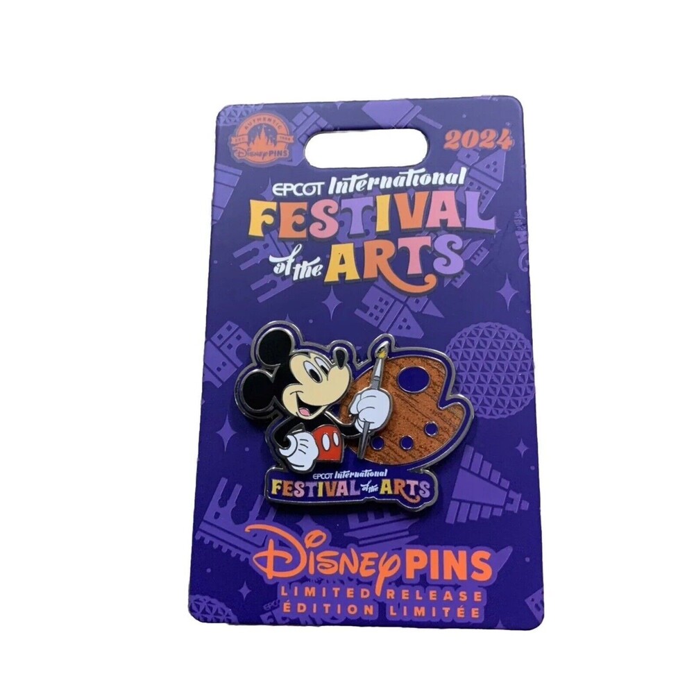 Disney Epcot 2024 Festival of the Arts Mickey Mouse Artist Pin LR Brand New